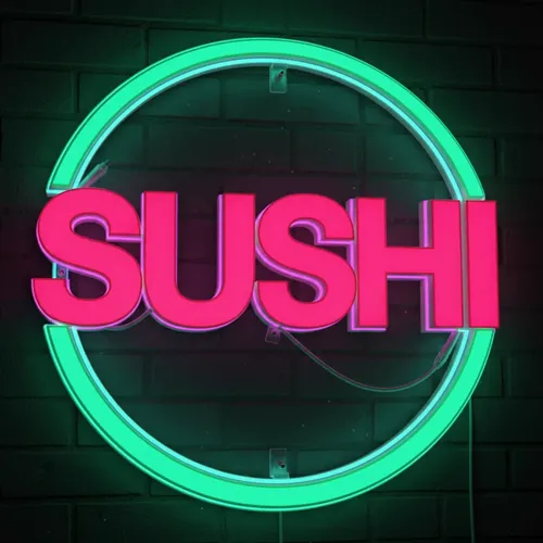 Cartel sushi con luz neón para negocios de comida 26248 - Image 7