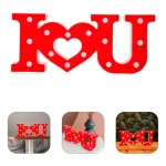 Cartel  I Love You con luces - 230022B - Imagen 4