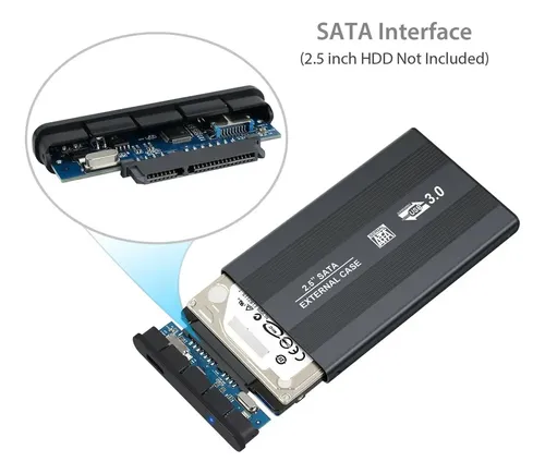 Case Notebook 2.5 Usb 3.0 Carcasa Transparente - Image 4