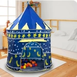 Castillo plegable juego pelotero azul - Imagen 3