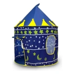 Castillo plegable juego pelotero azul - Imagen 4