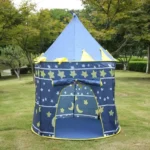 Castillo plegable juego pelotero azul - Imagen 2