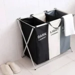 Cesto canasto triple plegable para ropa sucia de hogar lau3 - Image 7