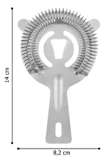 Colador Oruga Acero Inoxidable Barman Cocteleria Gastronómia - Image 5