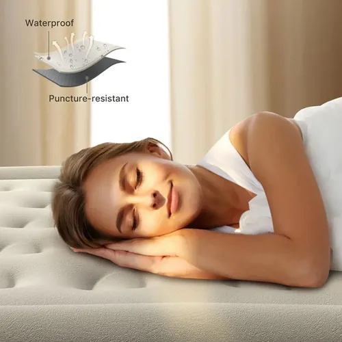 Colchón inflable de 1 plaza con inflador - Image 18