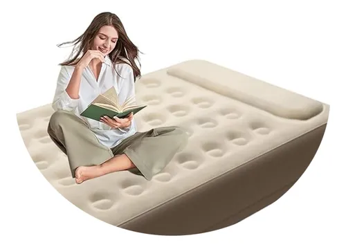 Colchón inflable de 1 plaza con inflador - Image 9