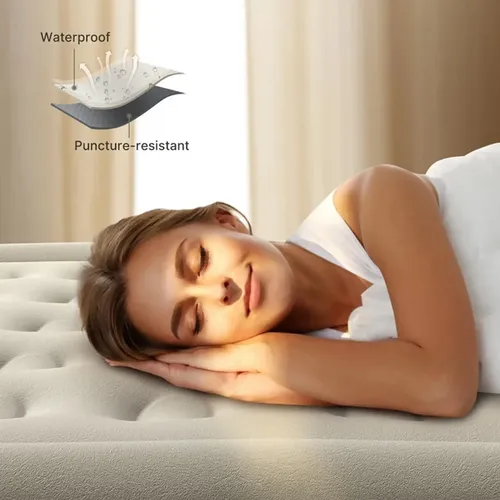 Colchón inflable de 1 plaza con inflador - Image 5