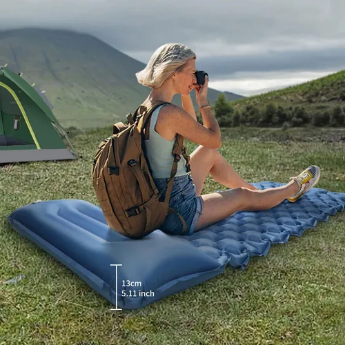 Colchón inflable para camping de inflado rápido Ys24 - Image 26