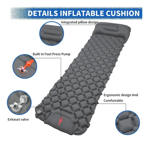 Colchón inflable para camping de inflado rápido Ys24 - Image 23