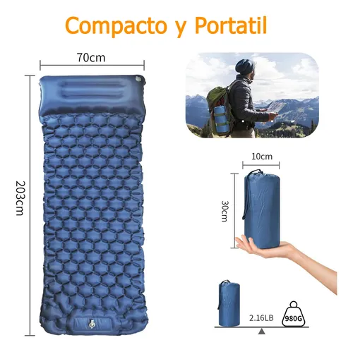 Colchón inflable para camping de inflado rápido Ys24 - Image 29