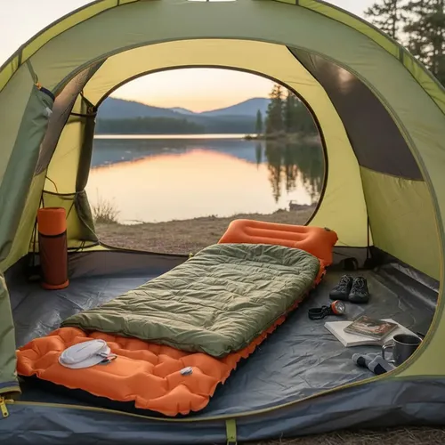 Colchón inflable para camping de inflado rápido Ys24 - Image 48
