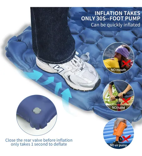 Colchón inflable para camping de inflado rápido Ys24 - Image 7