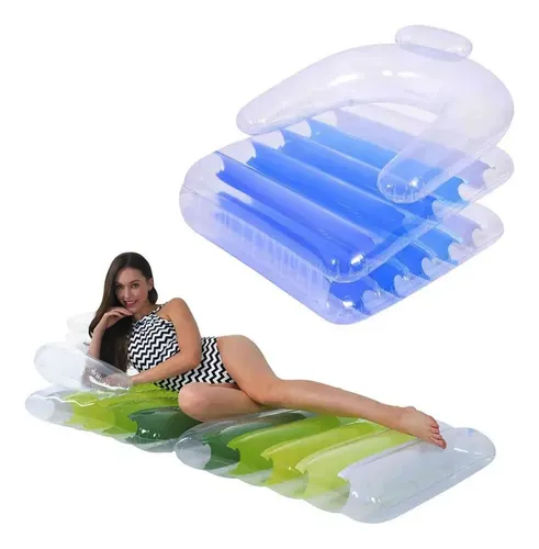 Colchoneta flotador sillón inflable 2 en 1 plegable 22905 - Imagen 9
