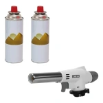 Combo 2 Mini Garrafa Gas Butano + 1 Soplete Flambeador - Imagen 14