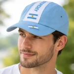 Combo gorra bordada y corneta selección Argentina – vista superior