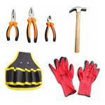 Combo guantes de trabajo 3 pinzas martillo y cinturón - Image 2