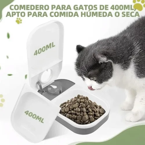 Comedero automático con temporizador para mascotas perros y gatos Y394 - Image 5