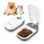Comedero Automatico Temporizador Mascotas Perros Gatos Y394 Gris