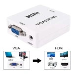 Conversor adaptador blanco vga hdmi full HD audio video - Image 4