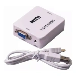 Conversor adaptador blanco vga hdmi full HD audio video