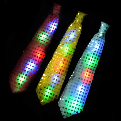 Corbatas Led Lumionosas Cotillon Fiestas Disfraz 12 Unidades - Image 3
