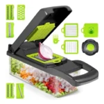 Colador Cortador Ajustable De Verduras 8 Cuchillas 14 En 1