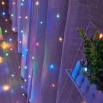 Cortina luces LED multicolor USB con control 3x2 Mts - Image 7