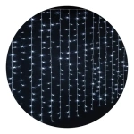 Cortina LED 144 luces blancas frías 12 tiras de 70cm - Image 2