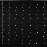 Cortina LED 144 luces blancas frías 12 tiras de 70cm - Image 4
