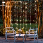 Cortina guirnalda led blanco cálido - Estilo lluvia - Image 4