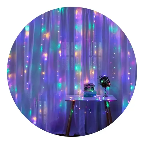 Cortina Led 3 x 2 mts RGB con Usb y control remoto - Image 2