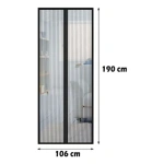 Cortina mosquitero magnética para puertas anti insectos - Imagen 4