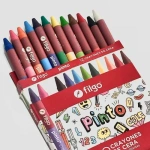 Crayon Crayones X 12 Colores Cera Utiles Escolares En Caja - Image 4