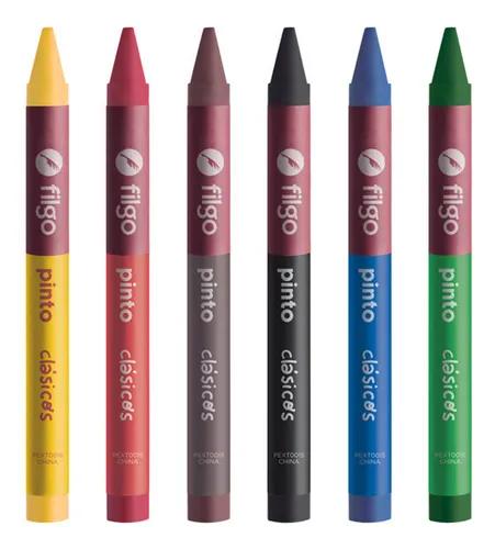 Crayon Crayones X 12 Colores Cera Utiles Escolares En Caja - Image 2