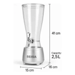Dispenser chopera cerveza parlante LED 2.5 litros Yx-s9866 - Image 6
