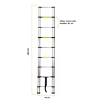 Escalera Telescopica Retractil Compacta 2,6 Mts 90574 - Imagen 3