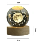 Esfera bola cristal lampara led 3d usb luz noche deco 0601 - Image 23