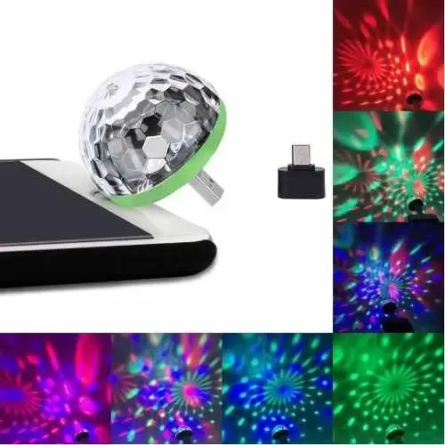 Mini esfera prismática audiorritmica rgb usb/otg - Image 4