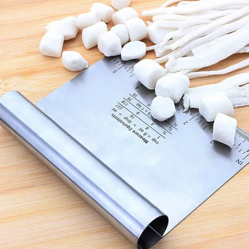 Espatula De Acero Inoxidable Regla Corta Masa Resposteria - Image 3