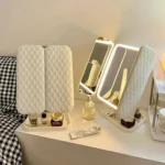 Espejo De Maquillaje Triple Con Luz Led Usb Belleza 241344 - Image 4