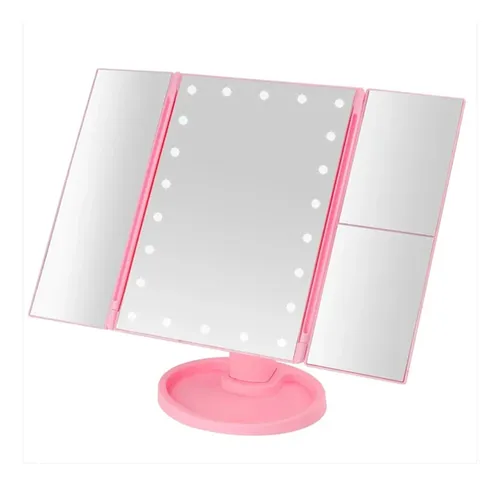 Espejo De Maquillaje Triple Con Luz Led Usb Belleza 241344 - Image 20