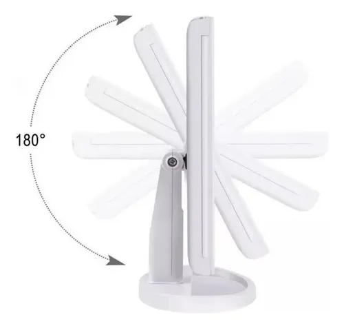 Espejo De Maquillaje Triple Con Luz Led Usb Belleza 241344 - Image 13