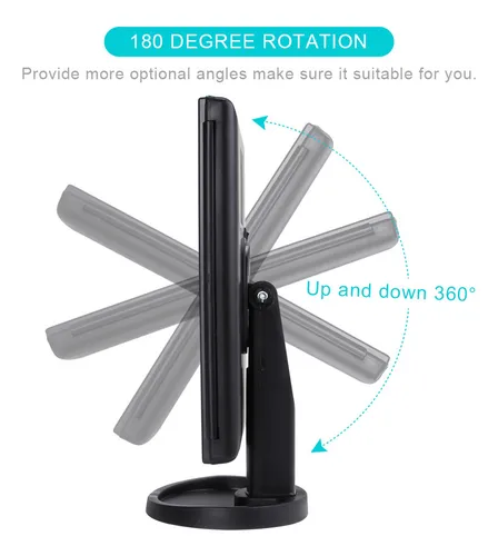 Espejo De Maquillaje Triple Con Luz Led Usb Belleza 241344 - Image 23