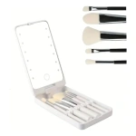 Espejo recargable con luz LED y brochas para maquillaje Hzj-642 - Image 11