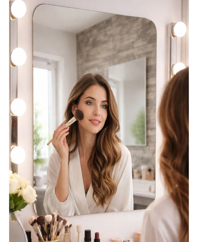 Espejo Rectangular Flexible 90x40cm De Hogar Pared Hw02 Transparente - Image 5