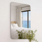 Espejo Rectangular Flexible 90x40cm De Hogar Pared Hw02 Transparente