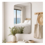 Espejo Rectangular Flexible 90x40cm De Hogar Pared Hw02 Transparente - Image 4