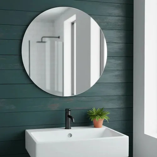 Espejo Redondo Flexible 40cm Moderno De Hogar Pared 26028 Transparente - Image 4