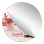Espejo Redondo Flexible 40cm Moderno De Hogar Pared 26028 Transparente