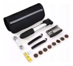 Estuche kit de reparación para bicicleta parche llaves y herramienta - Imagen 4